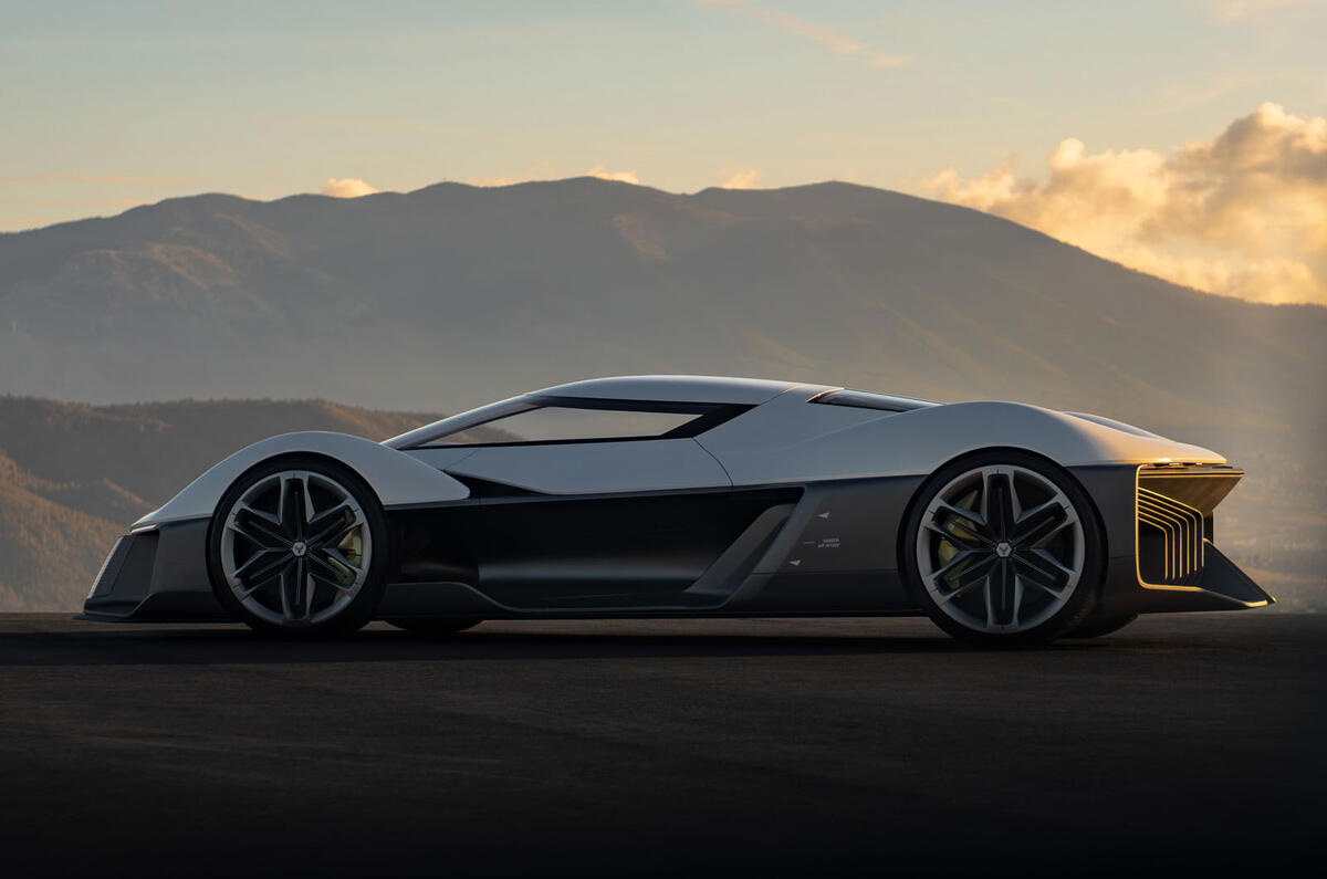 Chevrolet Corvette EV concept GM Advanced Design Europe side Chevrolet Corvette EV concept GM Advanced Design Europe side