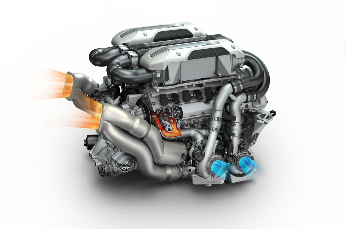 Bugatti Chiron W16 engine Bugatti Chiron W16 engine