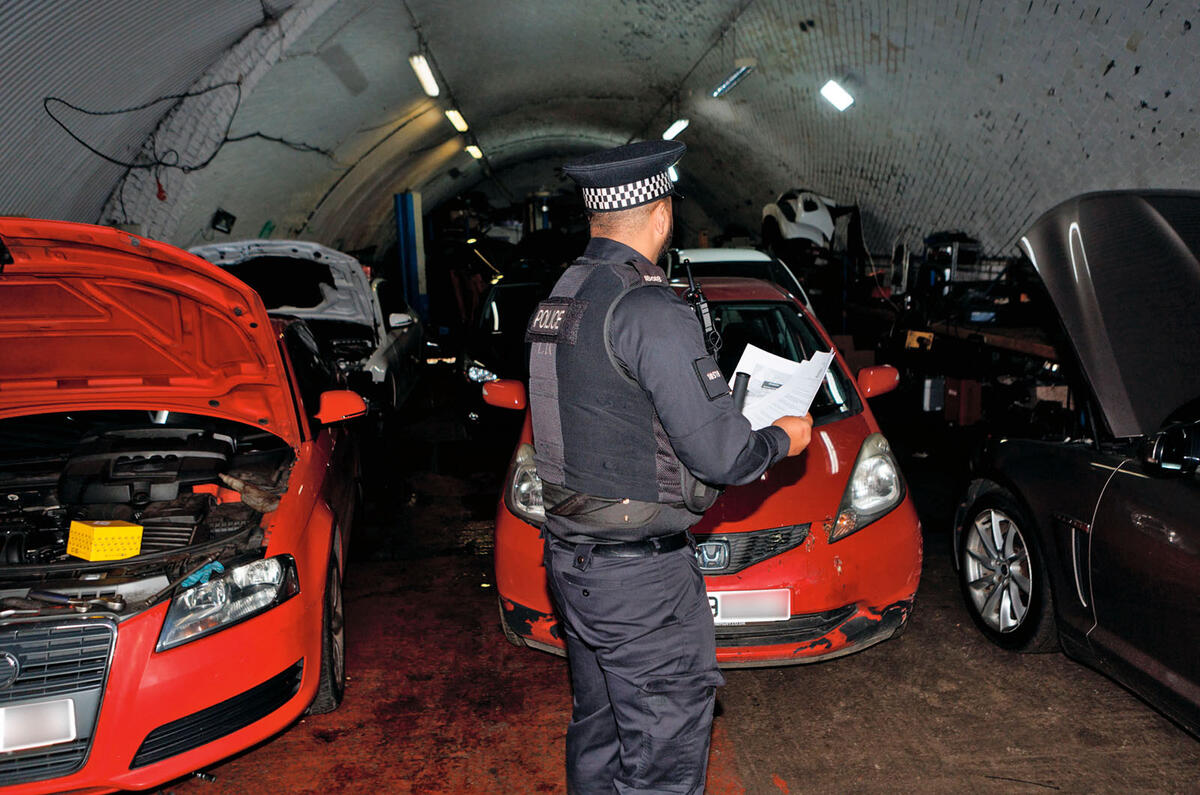 chop shop credit Greater Manchester Police chop shop credit Greater Manchester Police