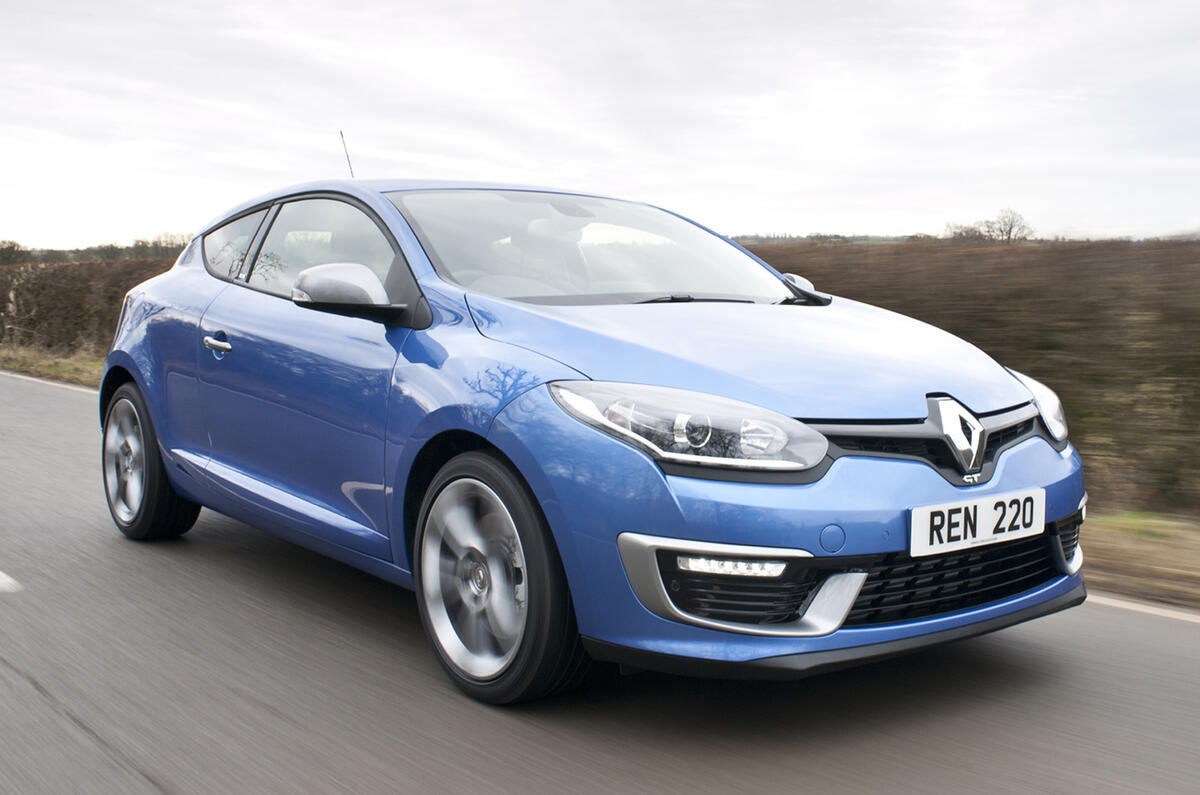 The Renault Megane Coupe GT 220 is priced from £24,230