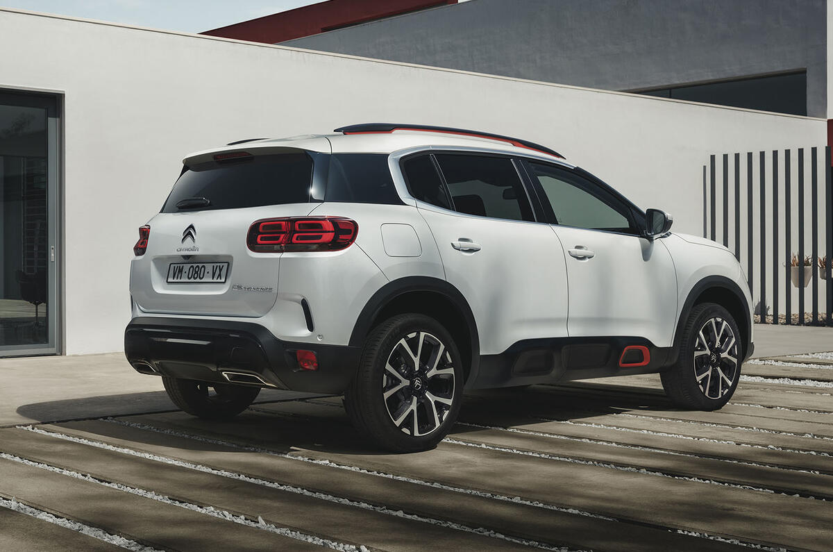 Citroen C5 Aircross 2018 European launch static rear right