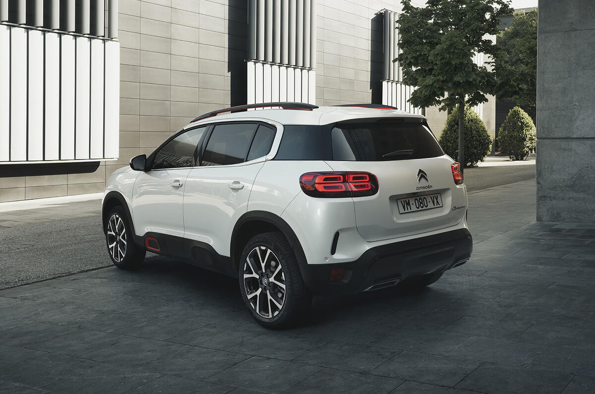 Citroen C5 Aircross 2018 European launch static rear left
