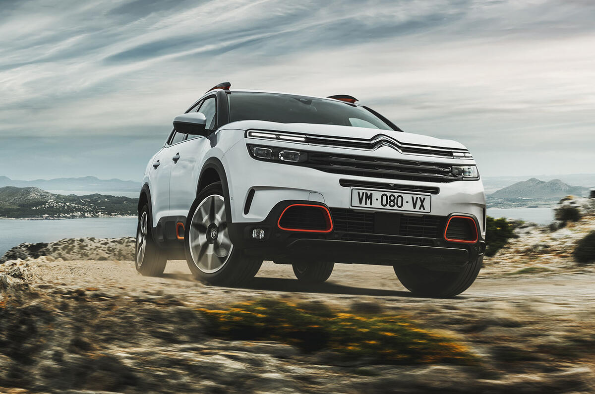 Citroen C5 Aircross european launch hero front