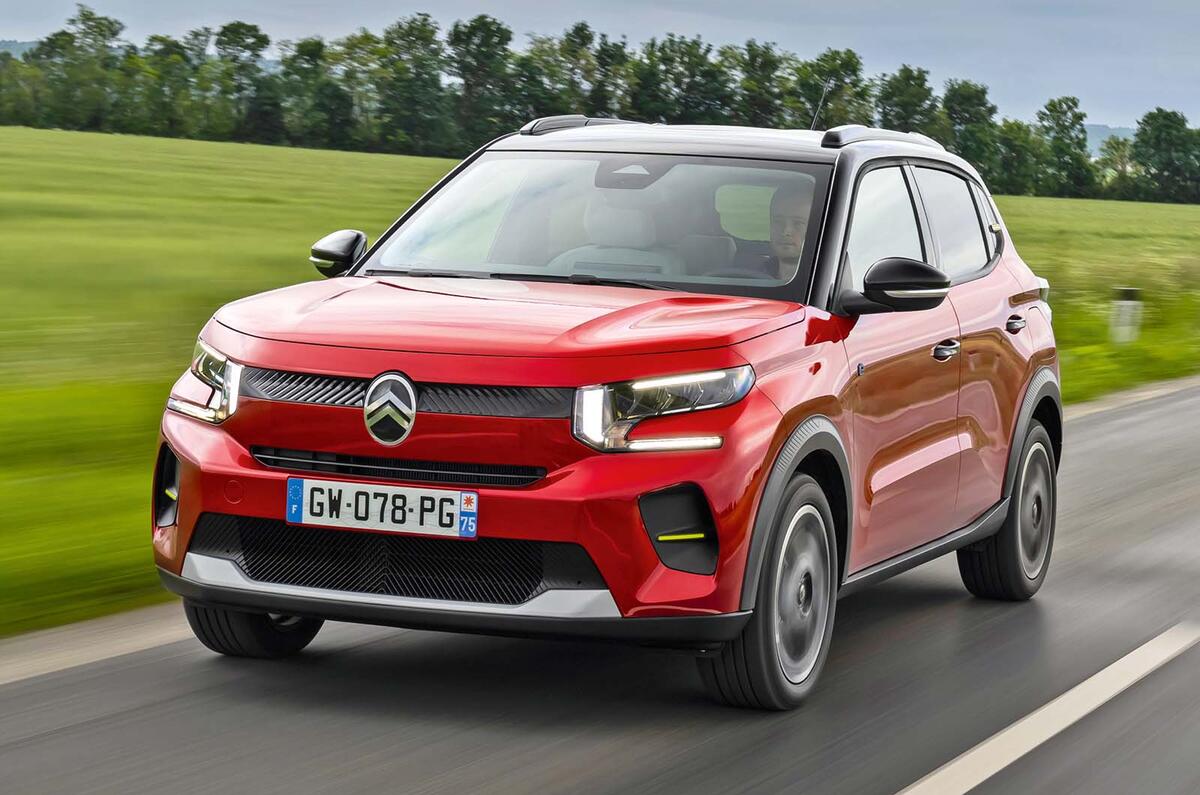 Citroen e C3 front three quarter