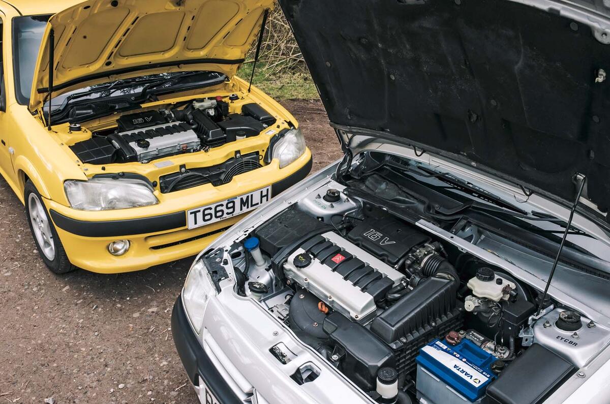 citroen saxo vts vs peugeot 106 gti twin engines citroen saxo vts vs peugeot 106 gti twin engines
