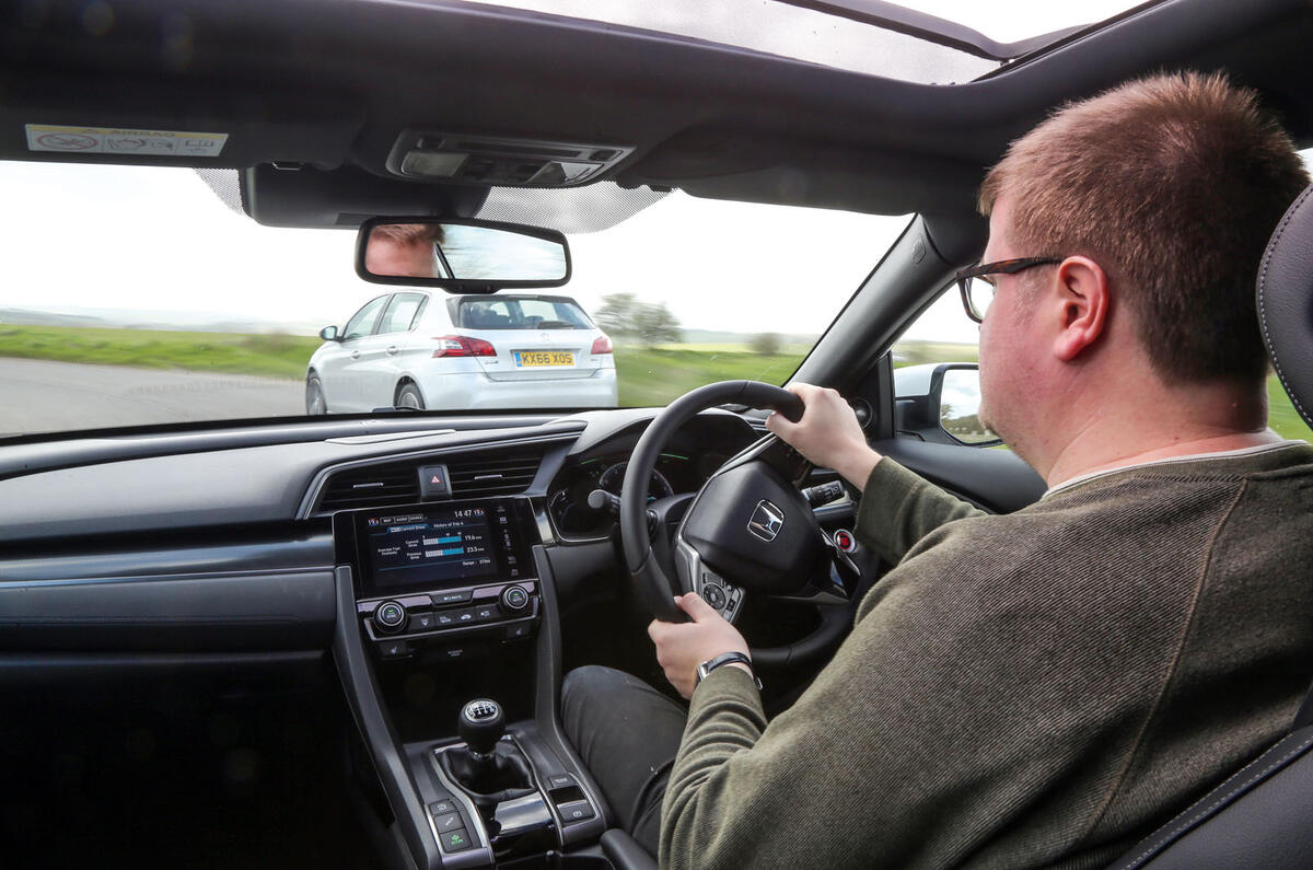 Honda Civic vs Peugeot 308 vs Volkswagen Golf: group test