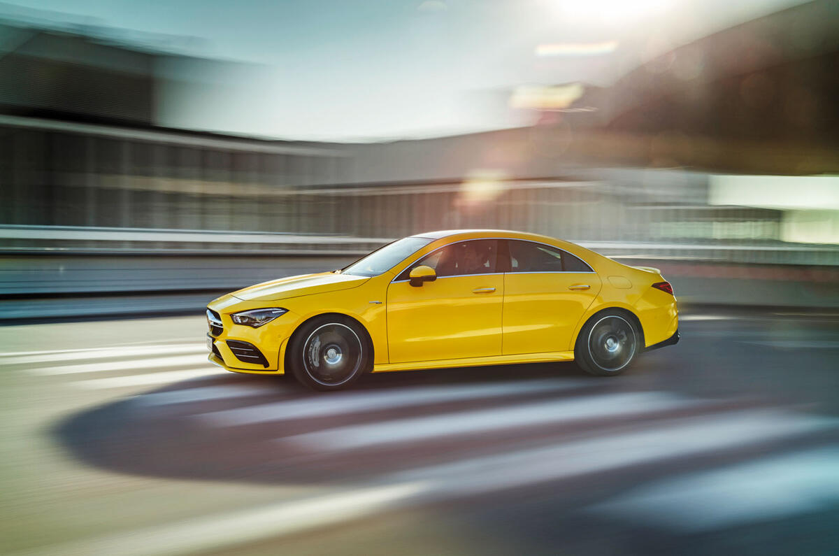 Mercedes-AMG CLA 35 cornering