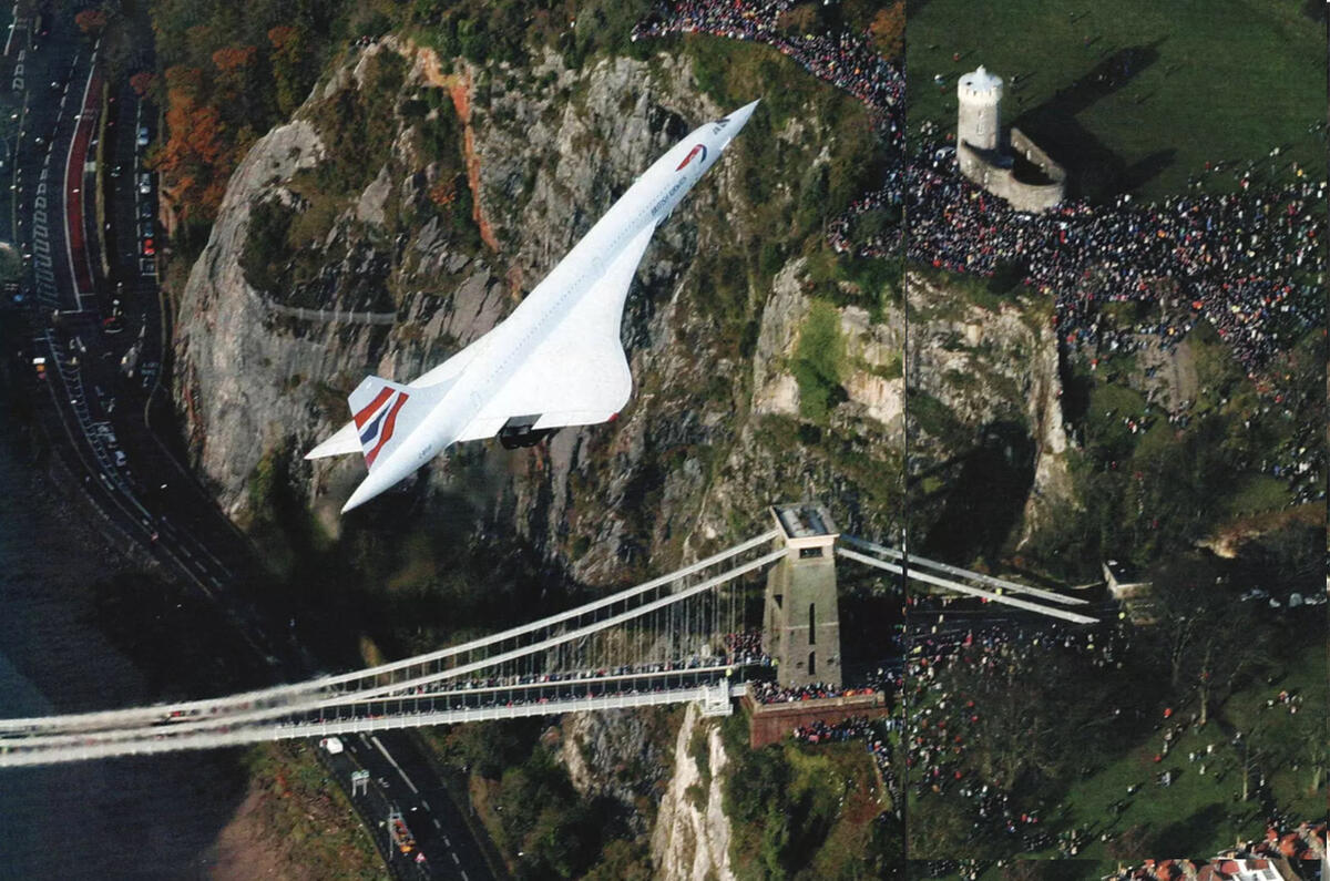 Concorde Clifton suspension bridge