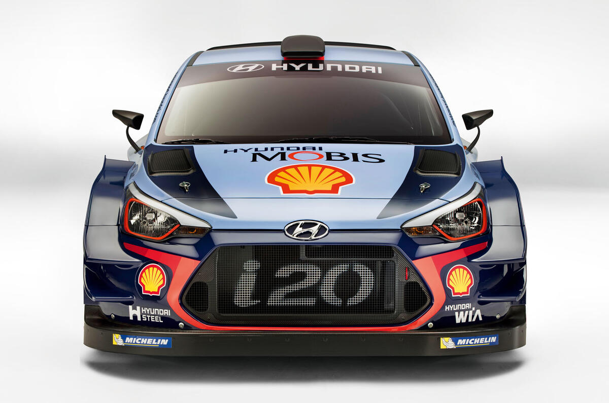 Hyundai i20 rally car