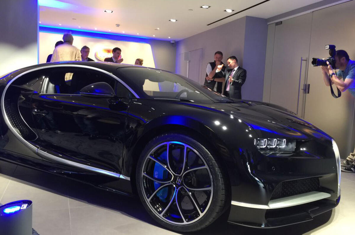 Bugatti Chiron at H.R. Owen London showroom