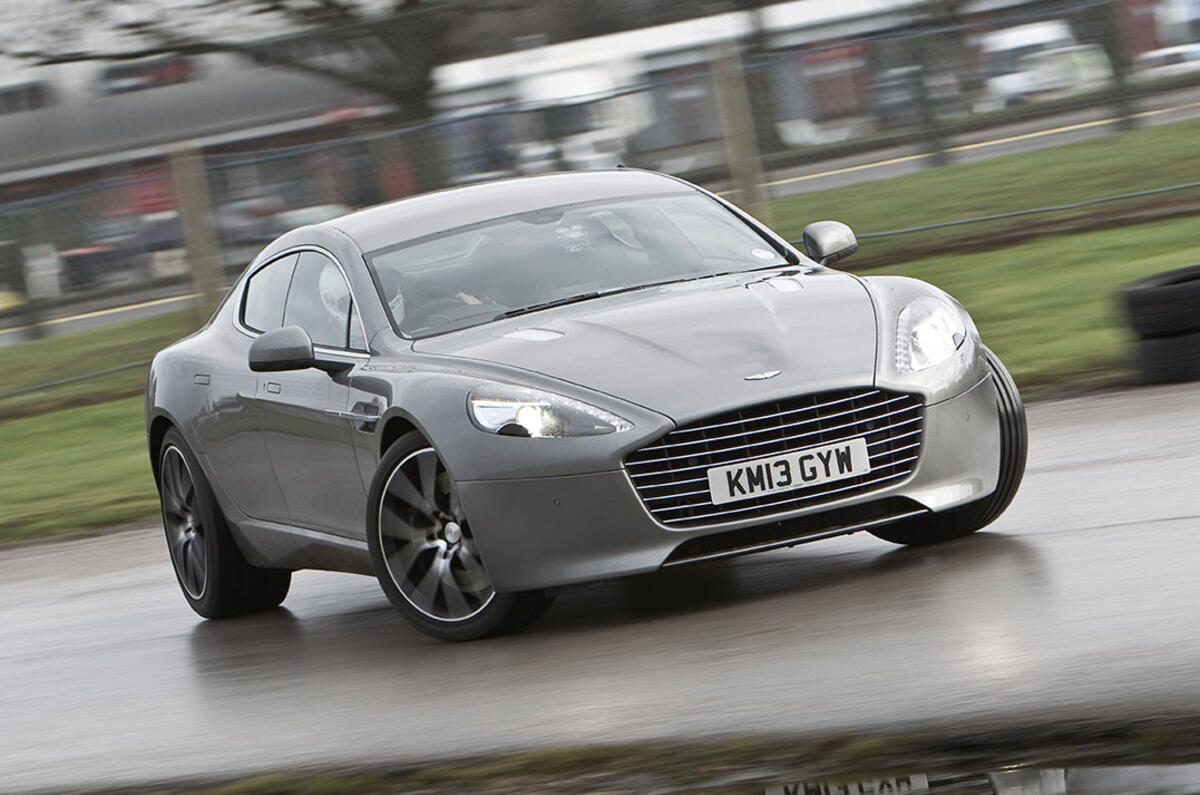 Aston Martin turning Aston Martin turning