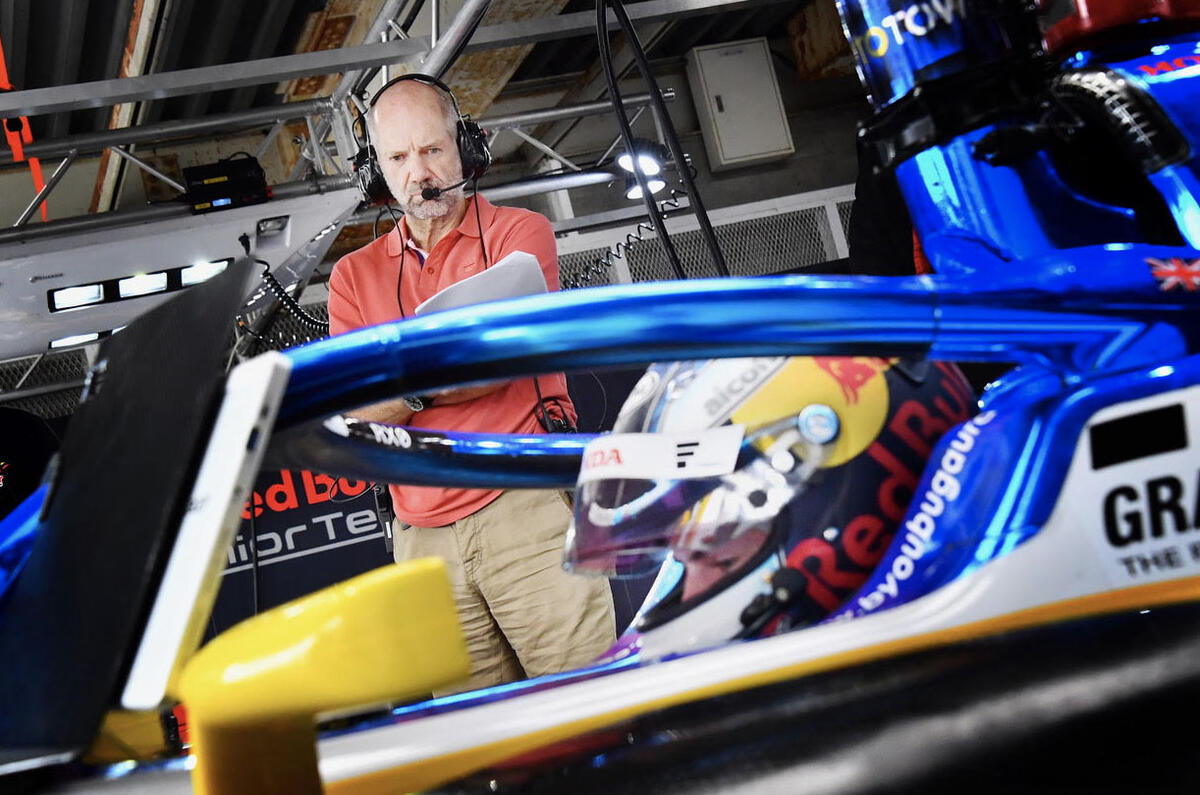 Newey helmet side Newey helmet side