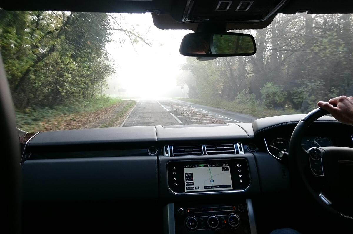 Foggy road