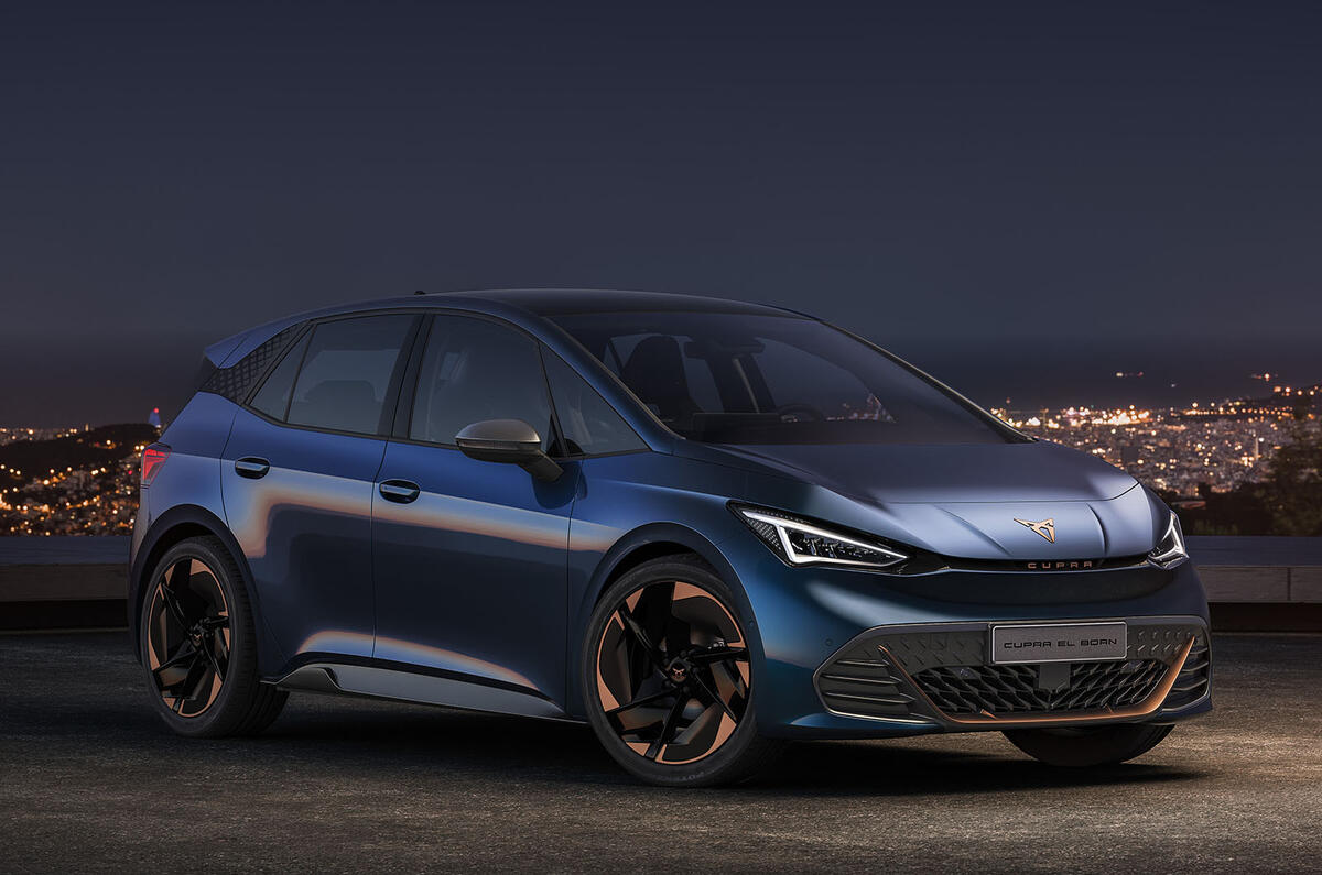 Cupra el-Born front side Cupra el-Born front side