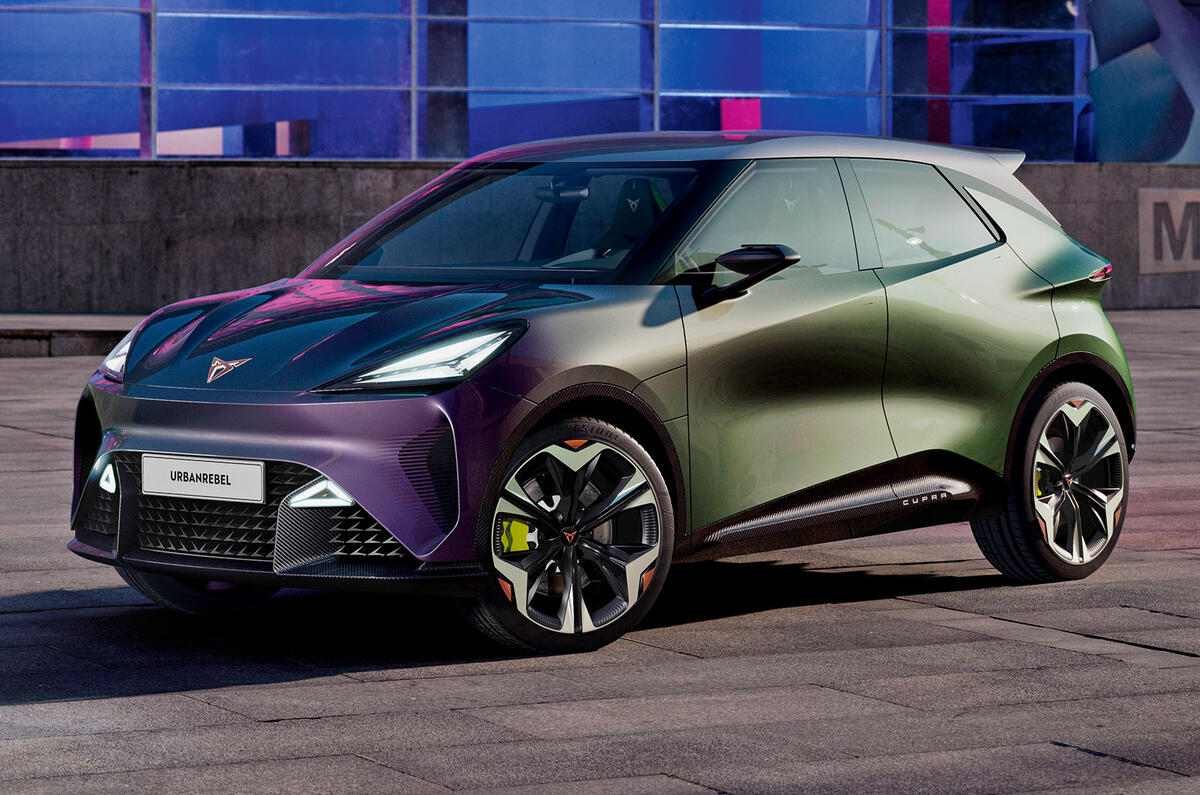 Cupra Urban Rebel front three quarter