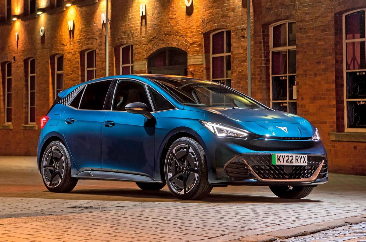 Cupra Born front three quarter