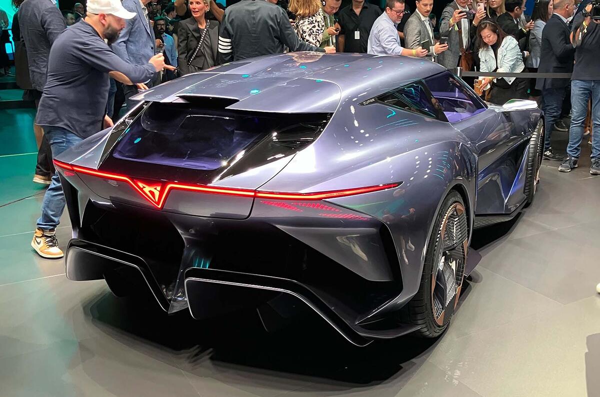 Cupra DarkRebel concept rear three quarter
