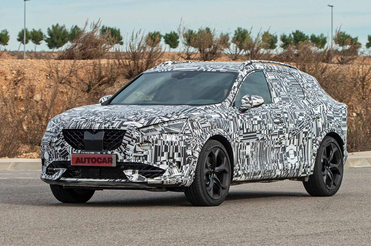 Cupra Formentor spyshots front side