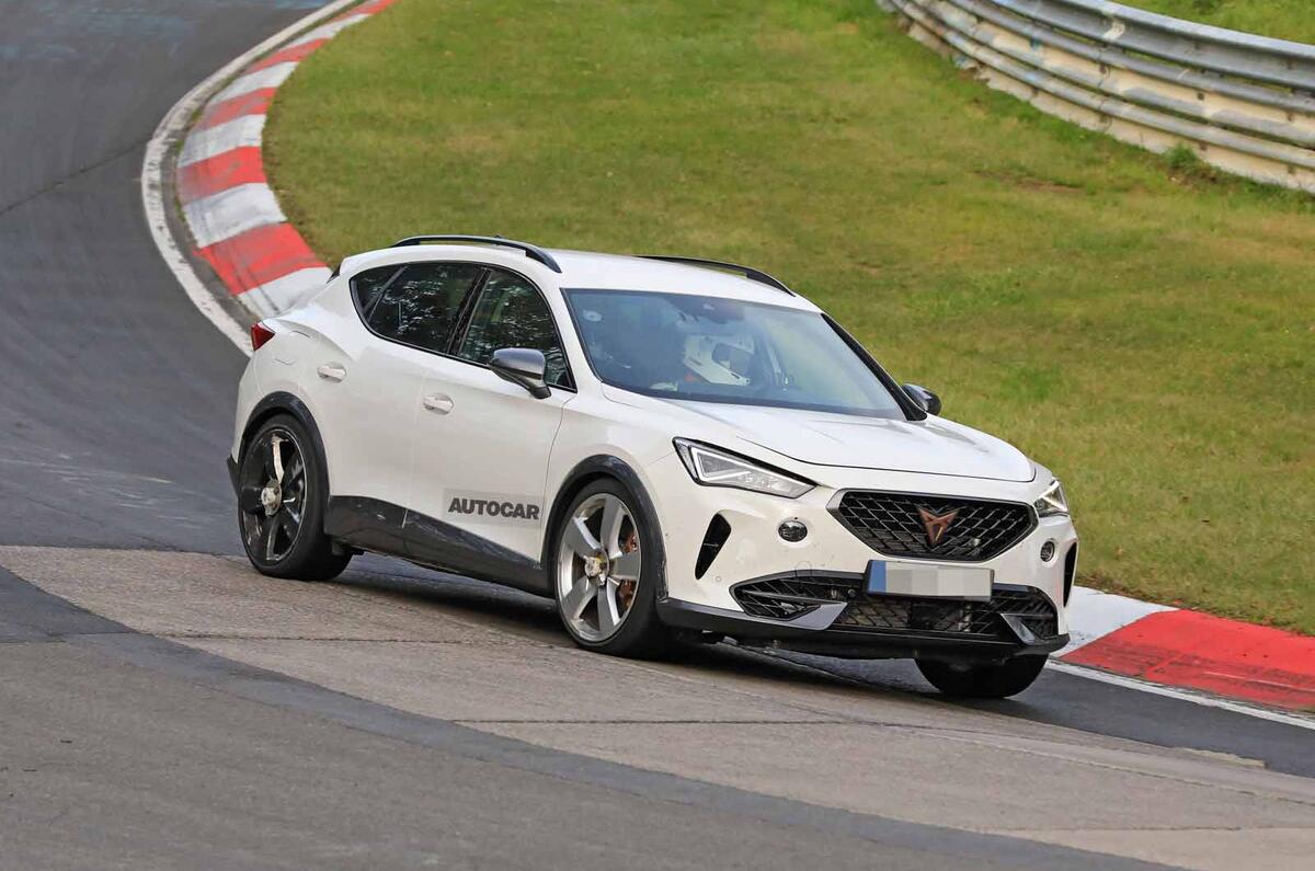 Cupra Formentor five-cylinder prototype front side