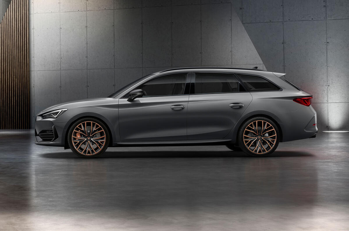 Cupra Leon estate official press images - side Cupra Leon estate official press images - side