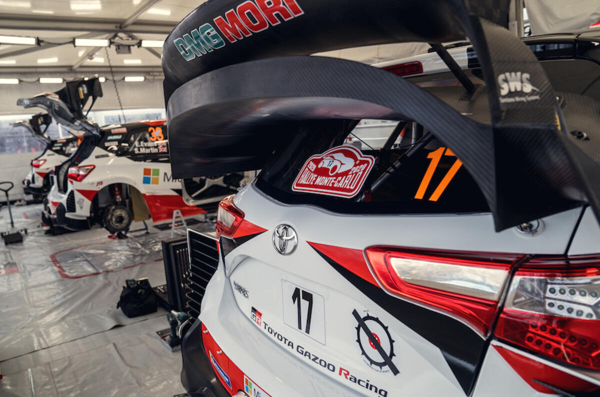 Spoiler alert: you can't fail to notice the difference between a Yaris WRC and the road-going model Spoiler alert: you can't fail to notice the difference between a Yaris WRC and the road-going model