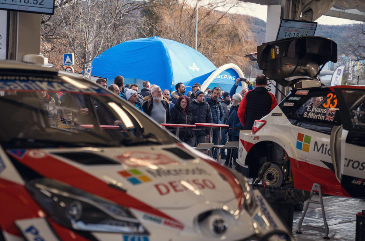 The World Rally Championship lets fans get closer to the cars than many other series The World Rally Championship lets fans get closer to the cars than many other series