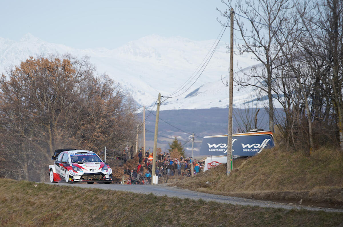 Toyota's new signing – six-times world champion Sebastien Ogier – topped the times in the pre-rally shakedown Toyota's new signing – six-times world champion Sebastien Ogier – topped the times in the pre-rally shakedown