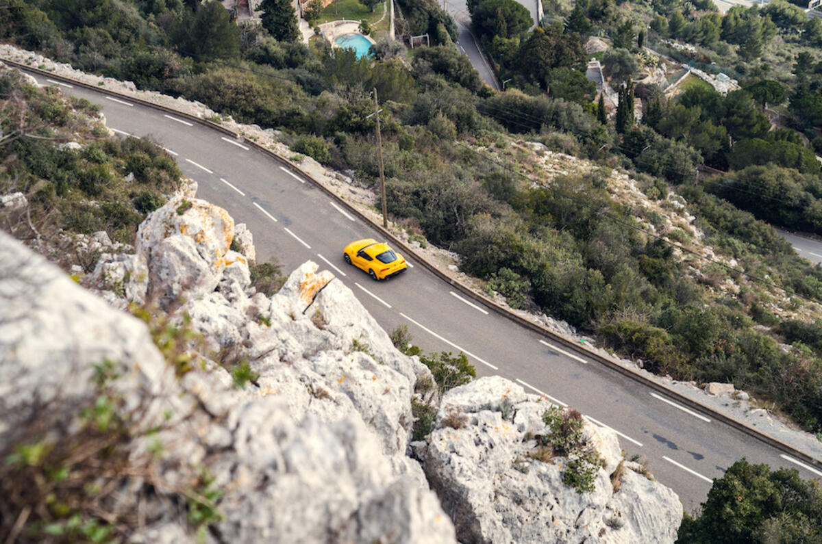 In Lightning Yellow, the Toyota GR Supra really stands out from its surroundings In Lightning Yellow, the Toyota GR Supra really stands out from its surroundings