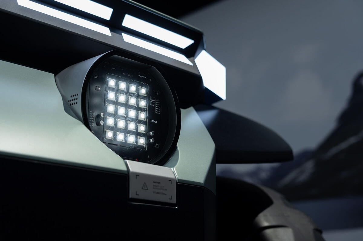 Dacia Manifesto 2022 headlight detail Dacia Manifesto 2022 headlight detail