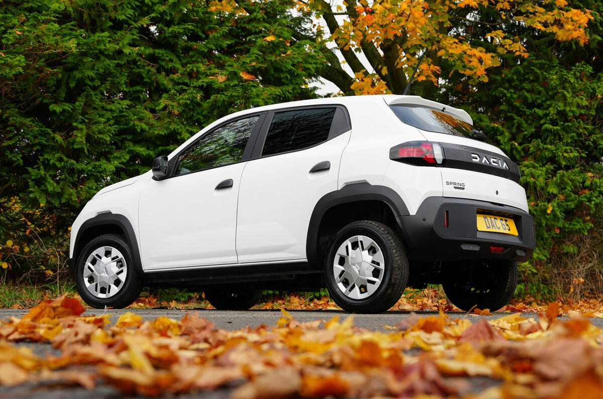 Dacia Spring Cargo rear quarter Dacia Spring Cargo rear quarter