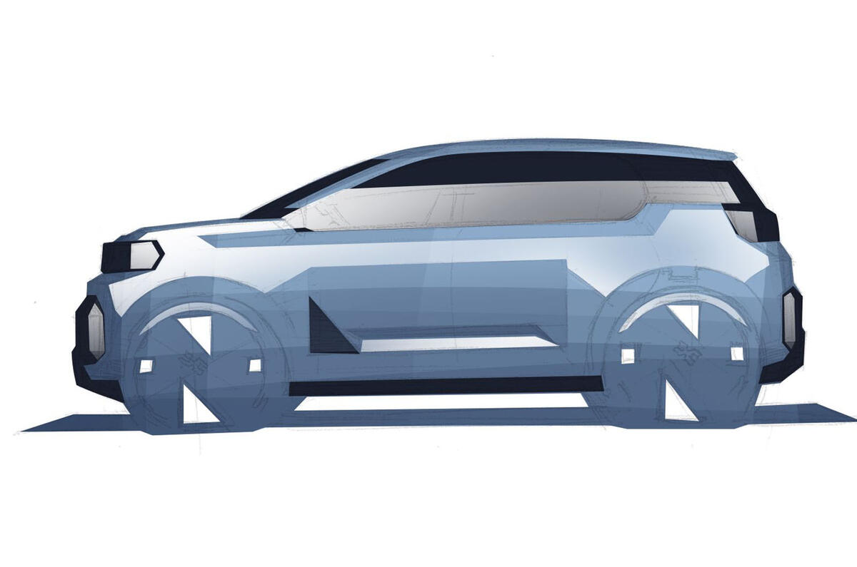 Dacia A segment EV teaser   side profile