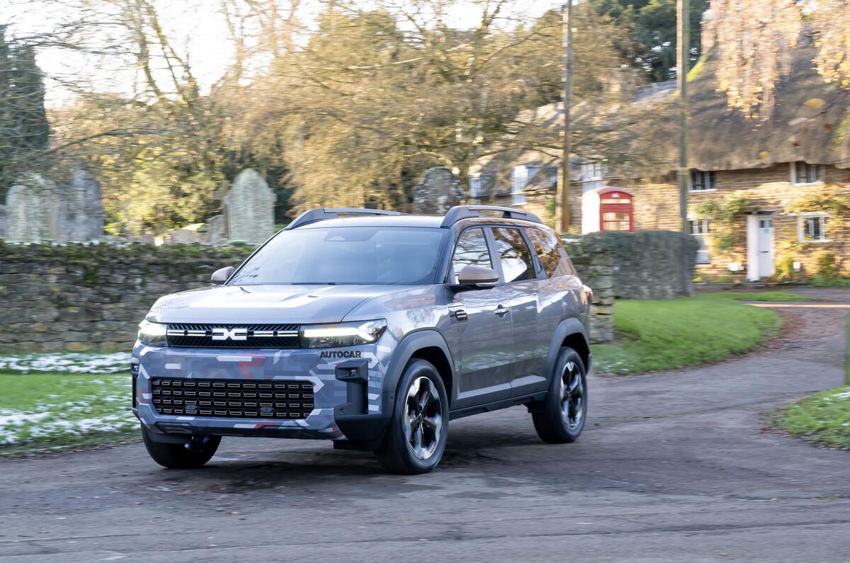 Dacia Bigster testing on UK roads   front quarter(2) Dacia Bigster testing on UK roads   front quarter(2)