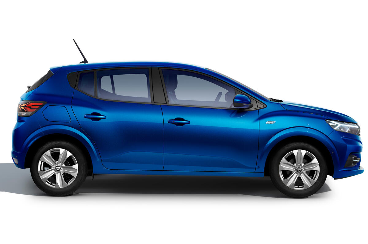 Dacia Sandero 2021 official images - Sandero side Dacia Sandero 2021 official images - Sandero side
