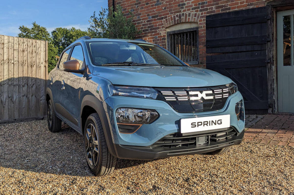 dacia spring front 3 4 dacia spring front 3 4