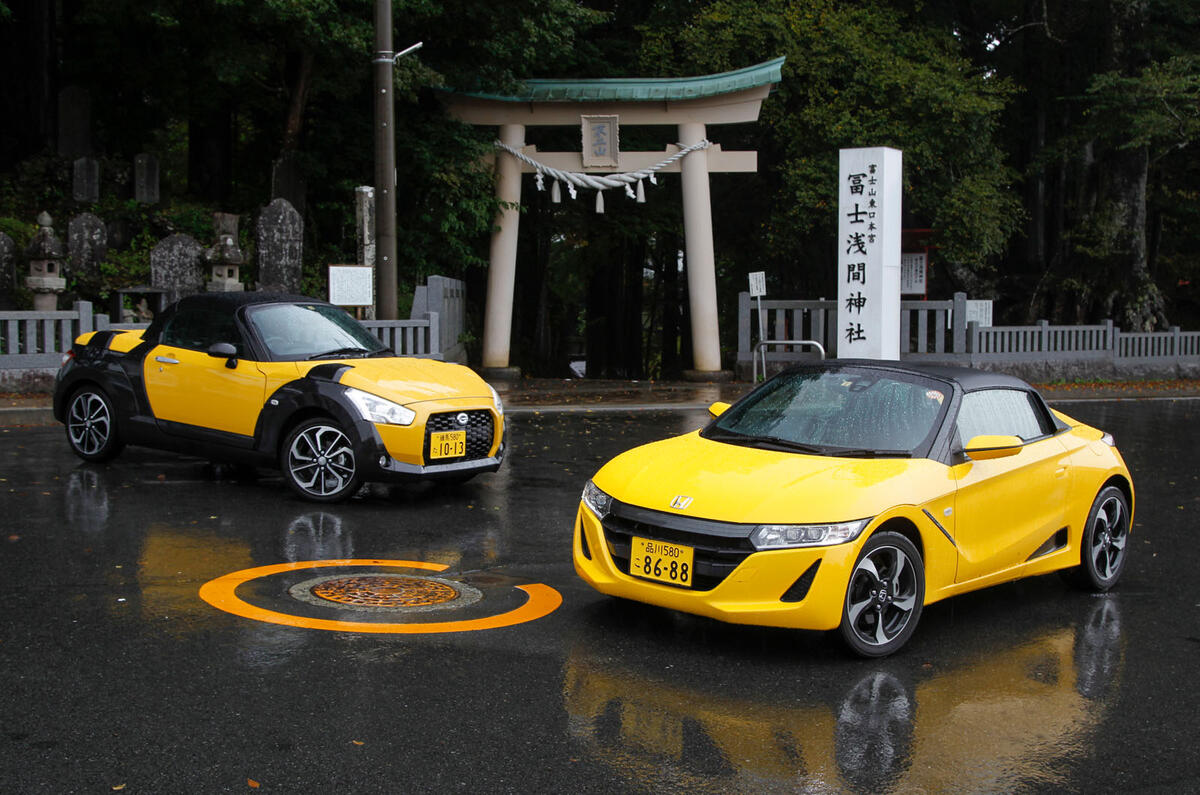 Daihatsu Copen Honda S660 front static