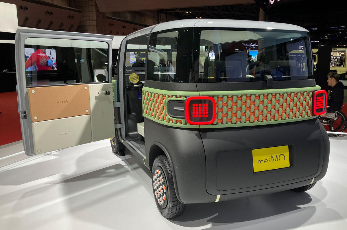 Daihatsu me Mo concept Tokyo motor show 2023 rear Daihatsu me Mo concept Tokyo motor show 2023 rear
