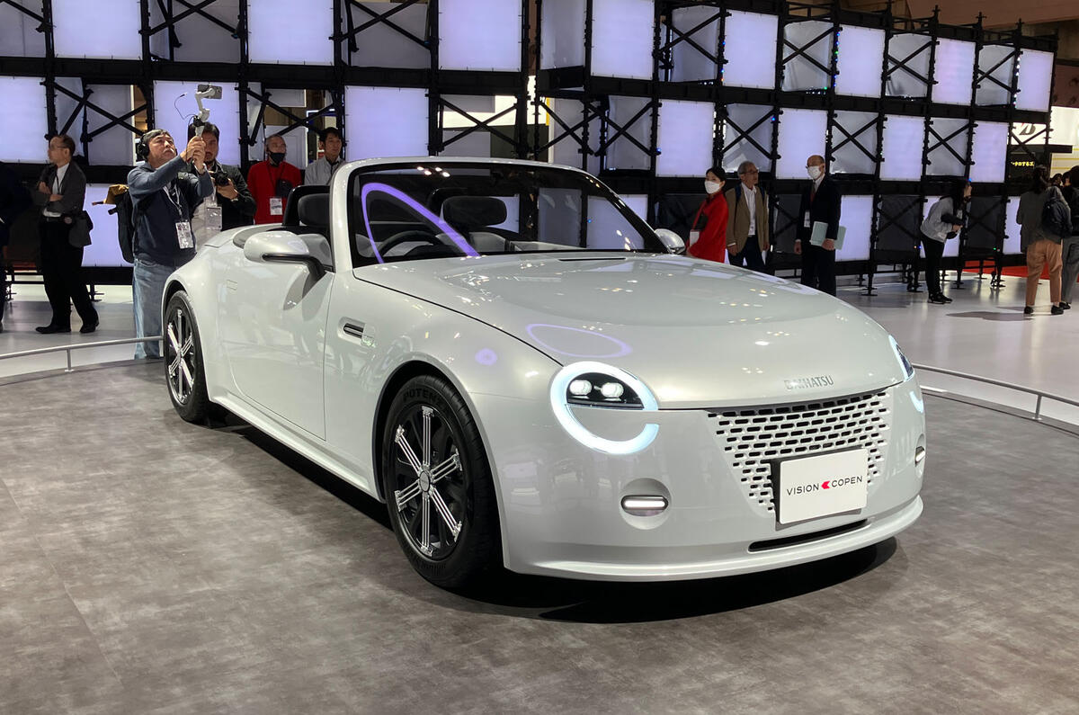 Daihatsu Vision Copen Tokyo motor show 2023 front quarter Daihatsu Vision Copen Tokyo motor show 2023 front quarter