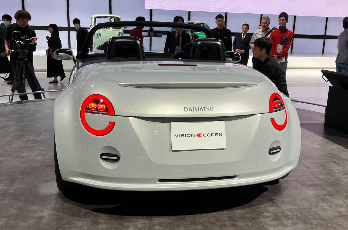 Daihatsu Vision Copen Tokyo motor show 2023 rear Daihatsu Vision Copen Tokyo motor show 2023 rear
