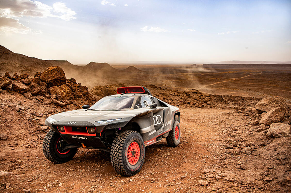 The Dakar Rally is one of motorsport’s last epic endurance races; the ultimate test for Audi's e-tron tech The Dakar Rally is one of motorsport’s last epic endurance races; the ultimate test for Audi's e-tron tech