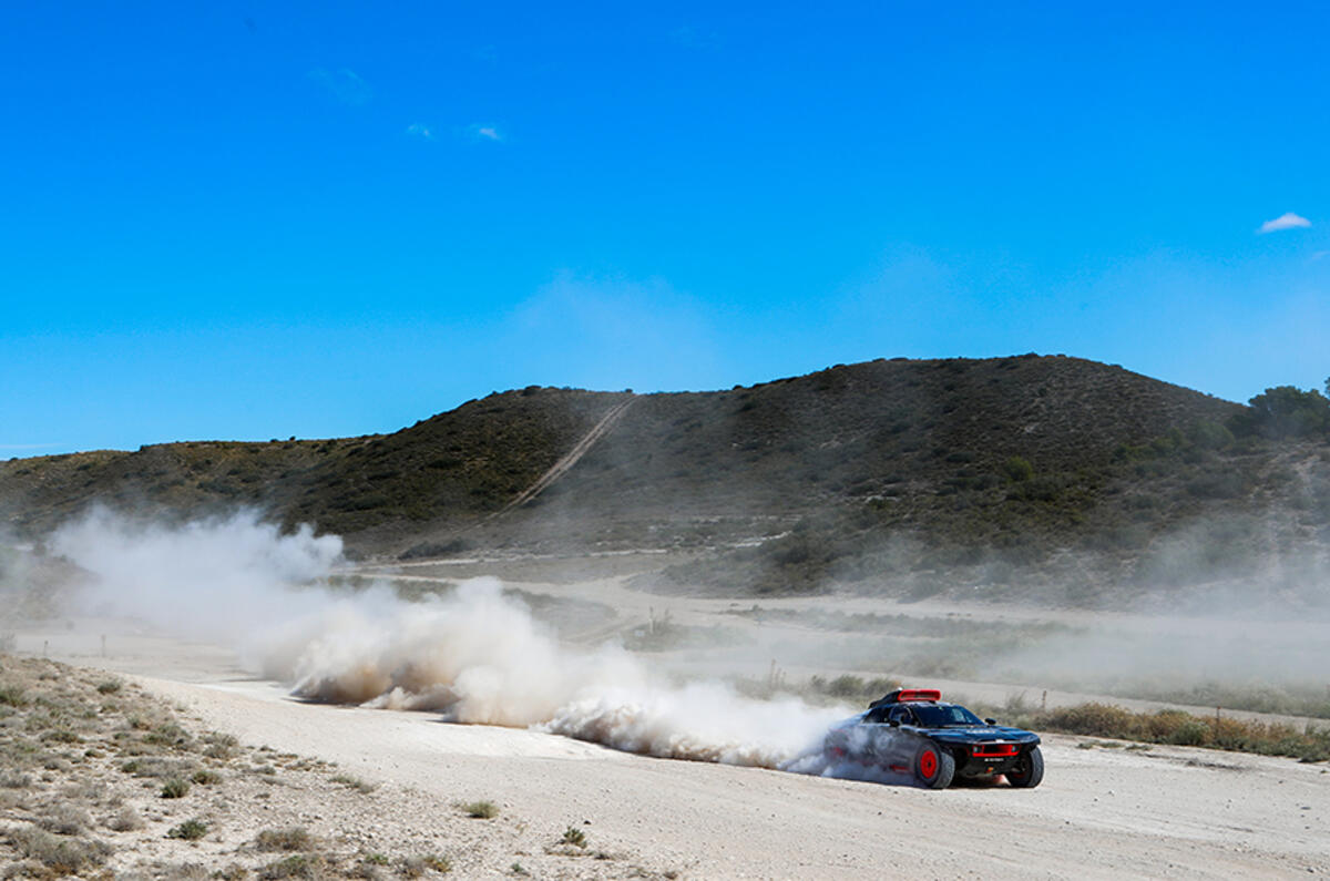 Audi’s Dakar Rally team tested in the dunes of Morocco, where temperatures climb over 40C Audi’s Dakar Rally team tested in the dunes of Morocco, where temperatures climb over 40C