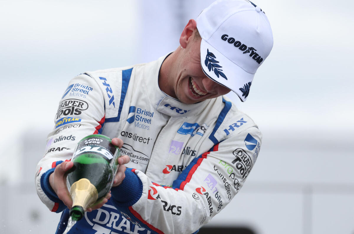 Dan Lloyd podium Croft 2022