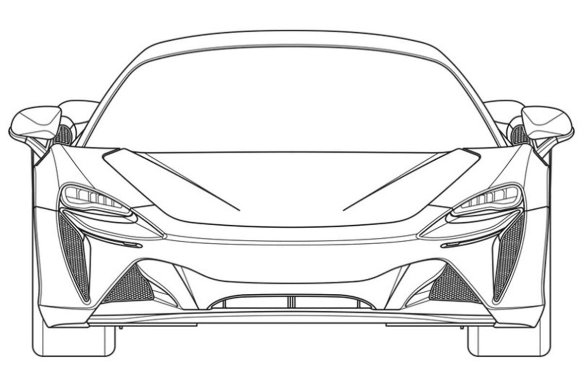 2020 McLaren Sports Series hybrid design patent 2020 McLaren Sports Series hybrid design patent