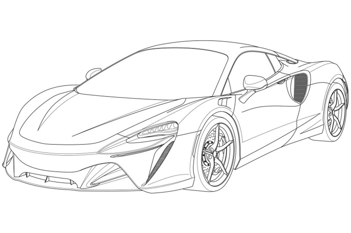 2020 McLaren Sports Series hybrid design patent 2020 McLaren Sports Series hybrid design patent