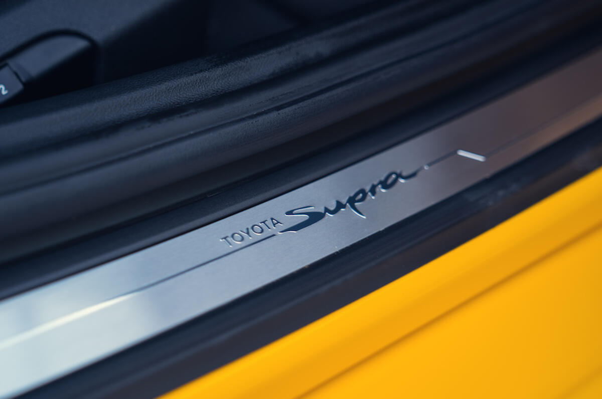 Lots of tiny little touches remind of the iconic heritage that powers the Toyota GR Supra Lots of tiny little touches remind of the iconic heritage that powers the Toyota GR Supra