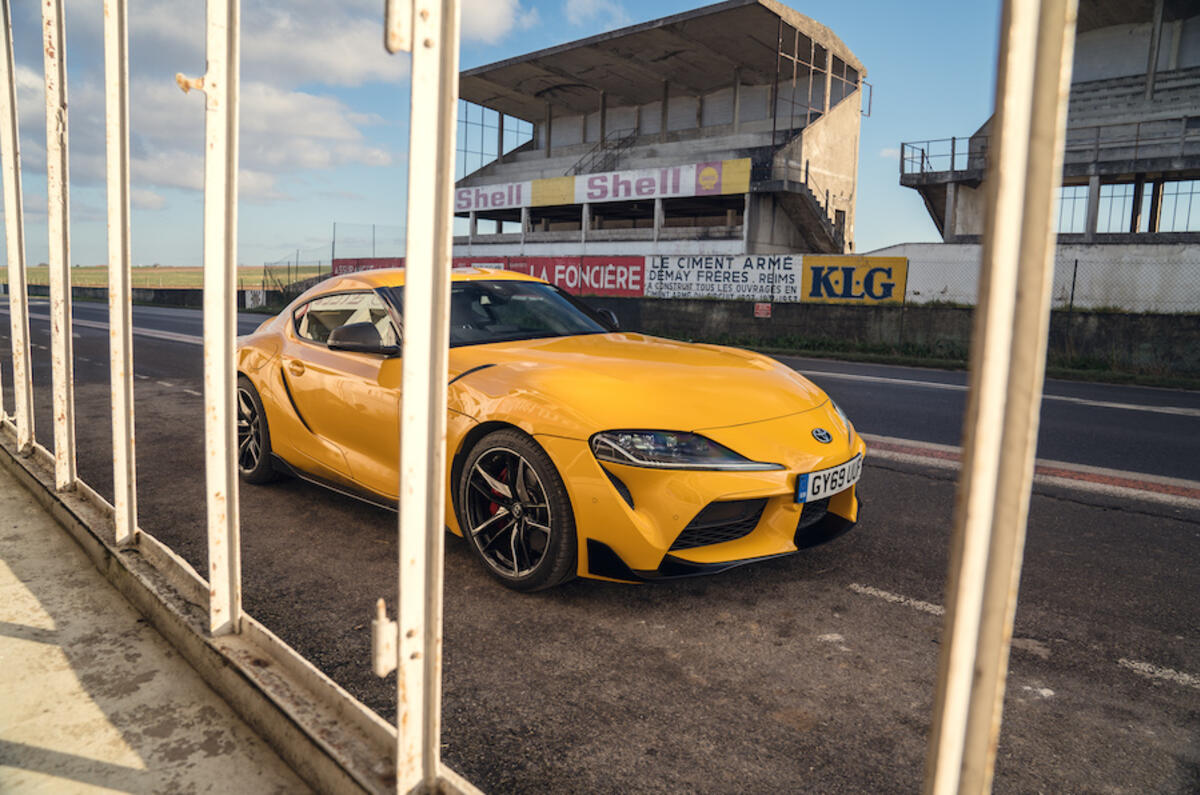 Even behind bars, there's no holding back the performance and style of the Toyota GR Supra Even behind bars, there's no holding back the performance and style of the Toyota GR Supra