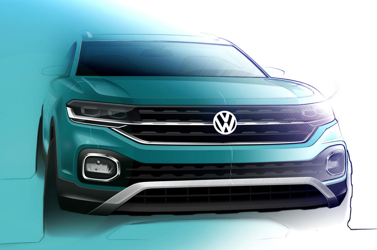 2019 Volkswagen T-Cross design shown in official preview