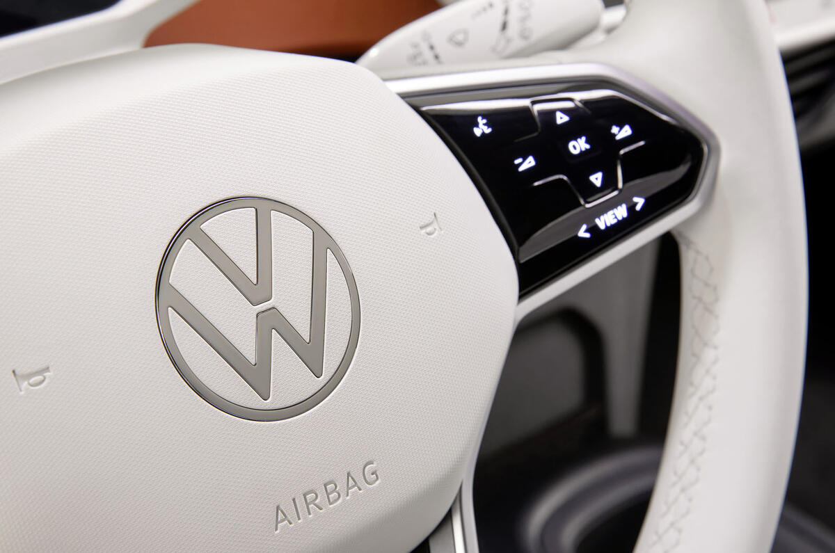 2020 Volkswagen ID 3 reveal - steering wheel detail
