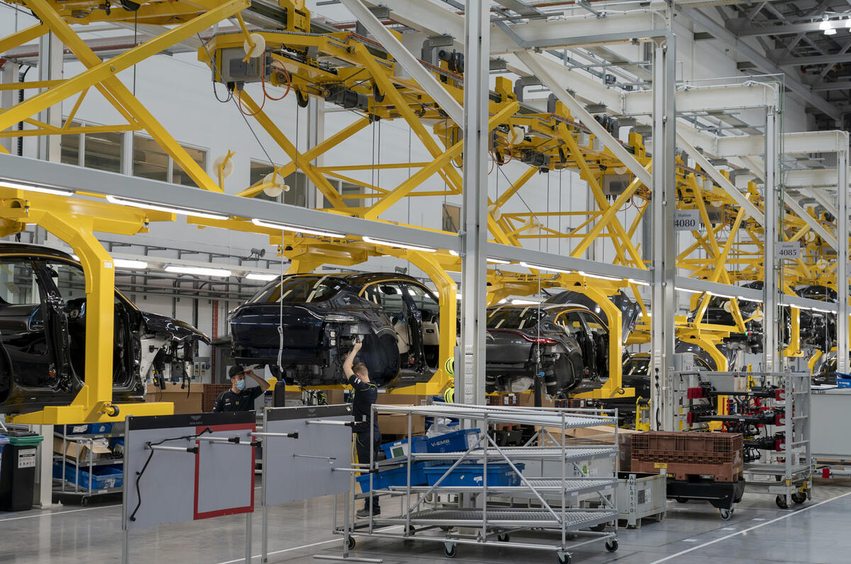 Aston Martin DBX production - St Athan, Wales