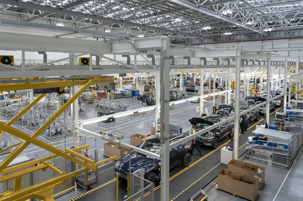 Aston Martin DBX production - St Athan, Wales