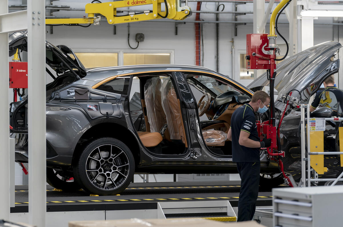 Aston Martin DBX production - St Athan, Wales